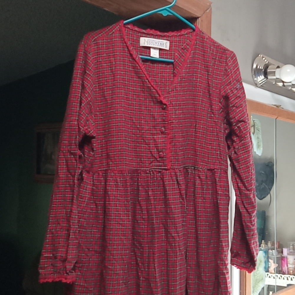 Victoria's Secret Country Flannel Plaid Nightgown